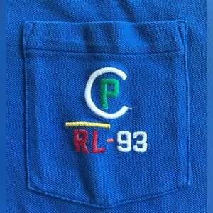 CUSTOM Polo Ralph Lauren Royal Blue Mesh Shirt with Embroidered CP-93